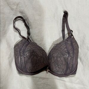 Adore Me Lace Underwire Bra - Gray